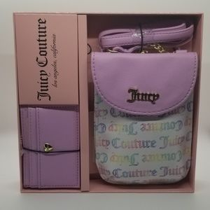 Juicy Couture White multi cellie and cc gift set
